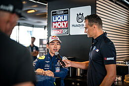 Meet and greet with customers and partners at the MotoGP