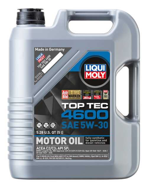 Liqui Moly Fully Synthetic Longtime High Tech 5W-30 Motor Oil - Case of 6,  1 Liter