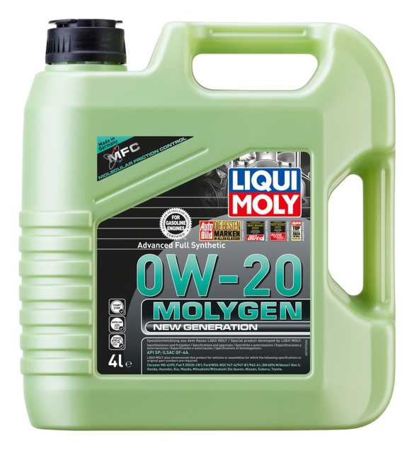 LIQUI MOLY/リキモリ エンジンオイル モリジェンニュージェネレーション 0W-20 4L アルファード GGH25W 350G 4WD  2008- 21357 | verobiomag.com - オイル