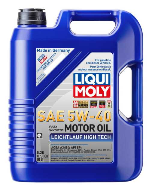 Aceite sintetico 5W40 synthoil High Tech Liqui Moly x 5 litros » Lubritodo
