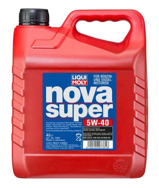 Nova Super 5W-40 | LIQUI MOLY